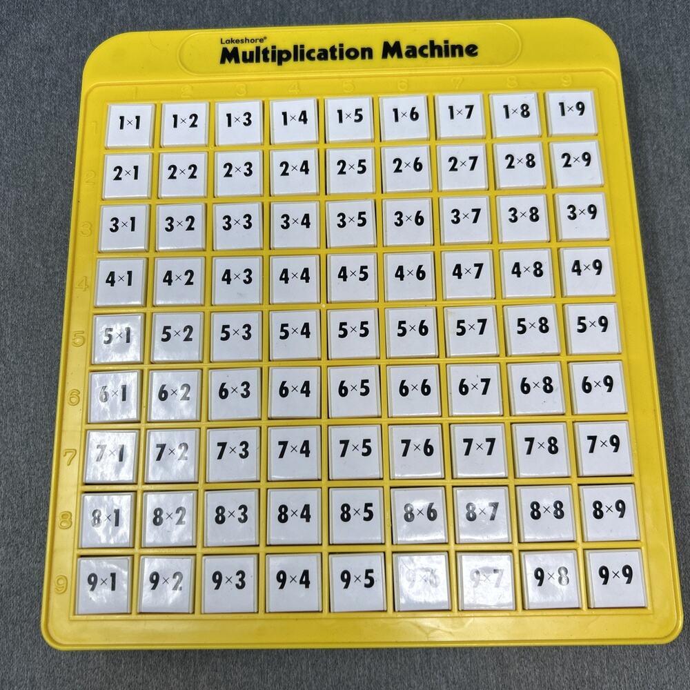 Multiplication Machine Kids Learning Toy - Yellow - Picture 4 of 7